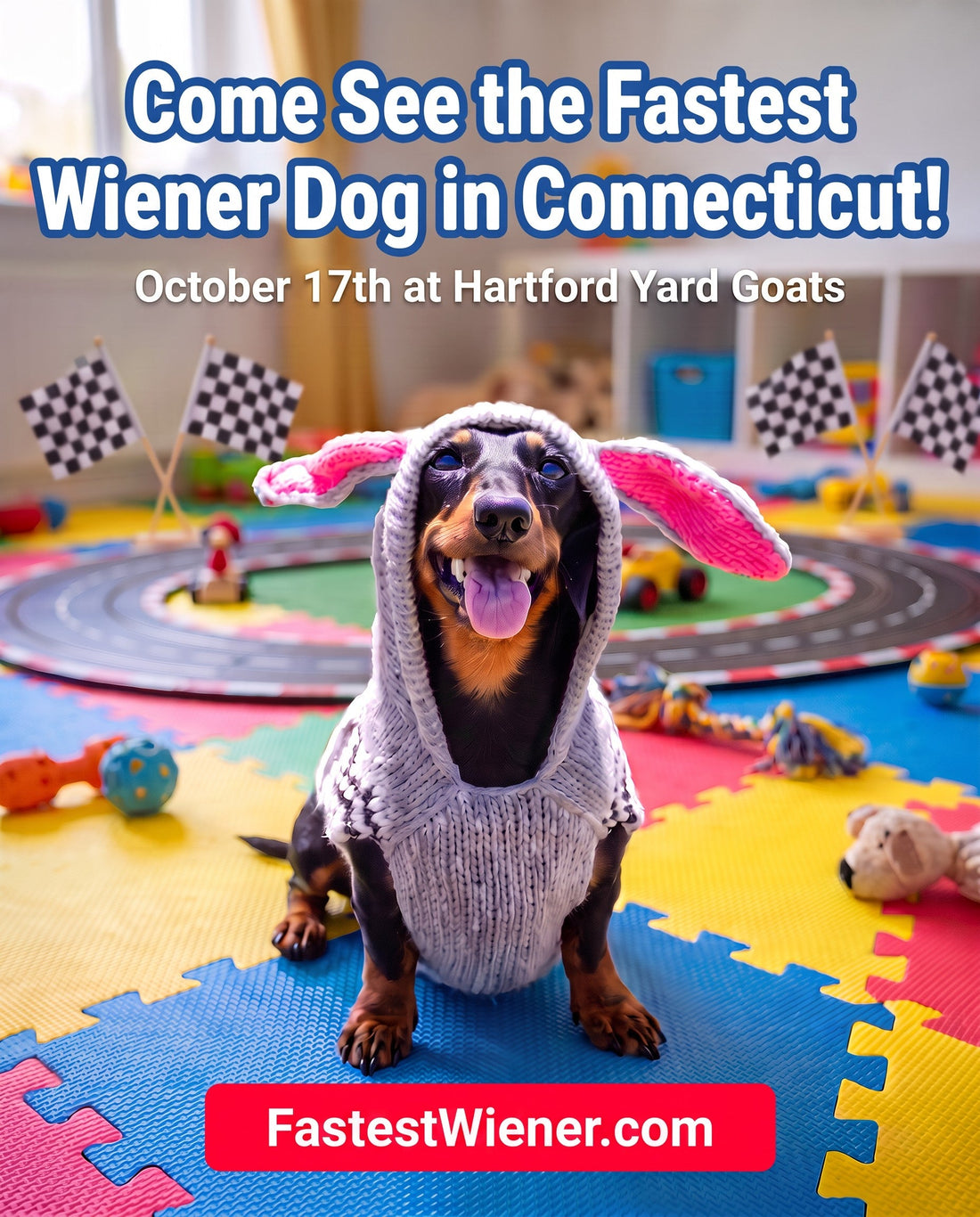 Fastest Wiener Dog in Connecticut — event flyer