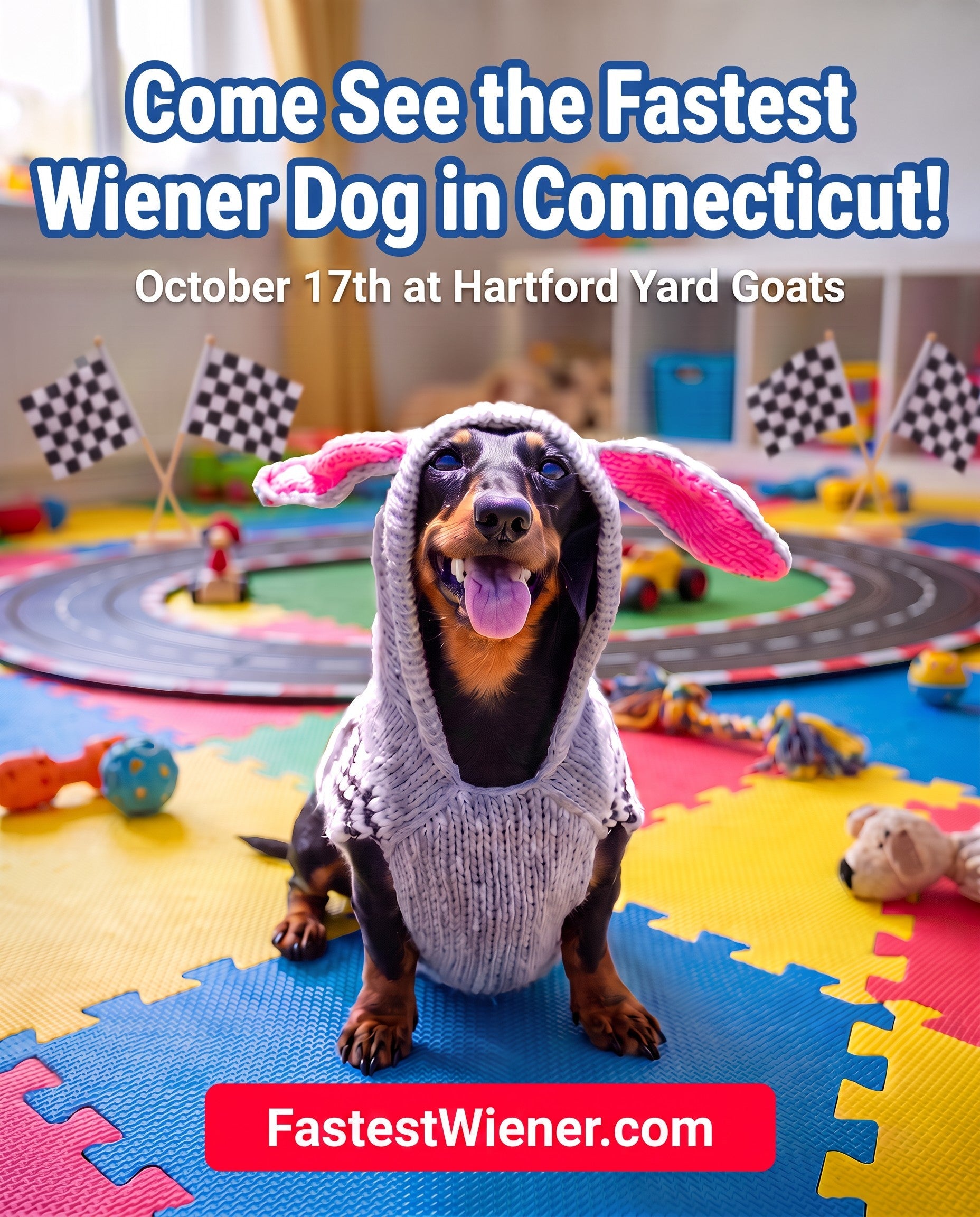 Fastest Wiener Dog in Connecticut — event flyer