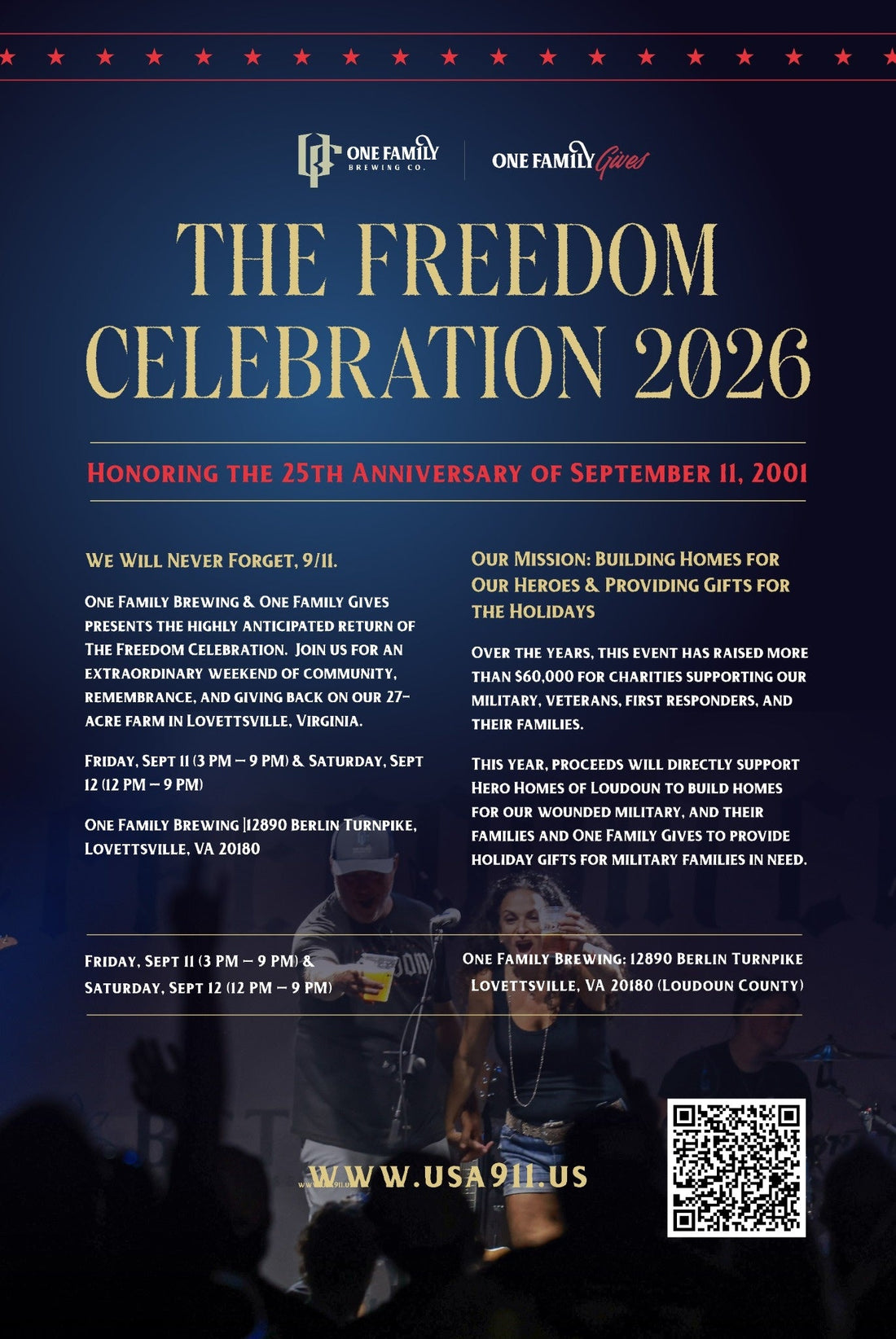 The Freedom Celebration - September 11-12th, 2026