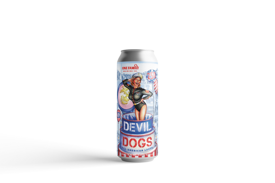 Devil Dog All American Lager - 4PK