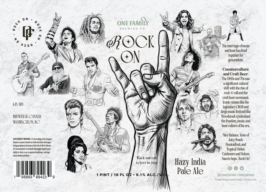 4PK - Rock On! Hazy IPA - Pre-Order