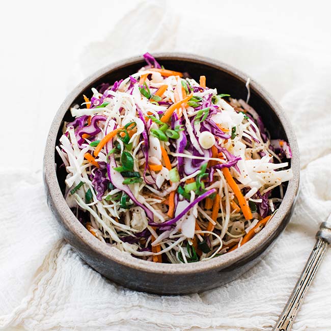 Apple Cider Mustard Vinaigrette Cole Slaw